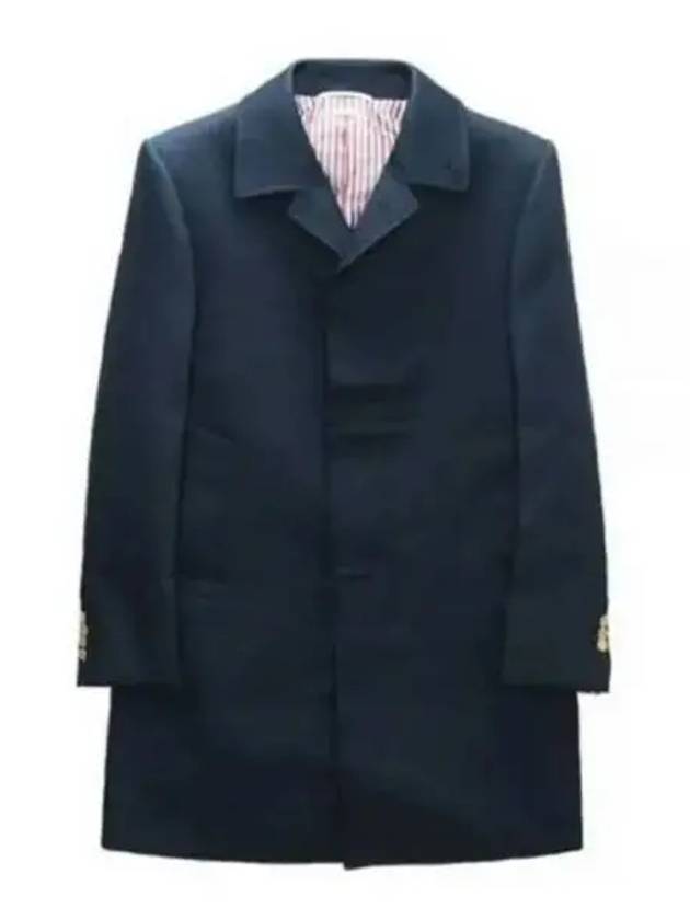 Men's Mackintosh Bal Collar Classic Single Coat Navy - THOM BROWNE - BALAAN 2