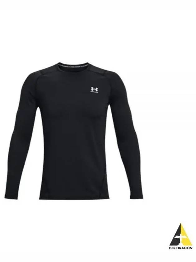 Men's UA ColdGear Fitted Crew Long Sleeve T-Shirt Black - UNDER ARMOUR - BALAAN 2