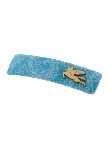 Paisley Pegasus Logo Hairpin Blue - ETRO - BALAAN 1