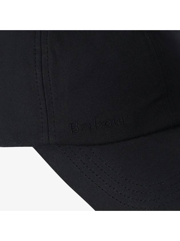 Embroidered Logo Wax Sports Ball Cap Black - BARBOUR - BALAAN 4