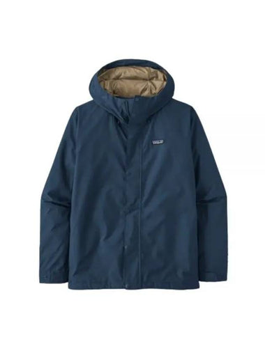 Men's Jackson Glacier Rain Hooded Jacket Blue - PATAGONIA - BALAAN 1