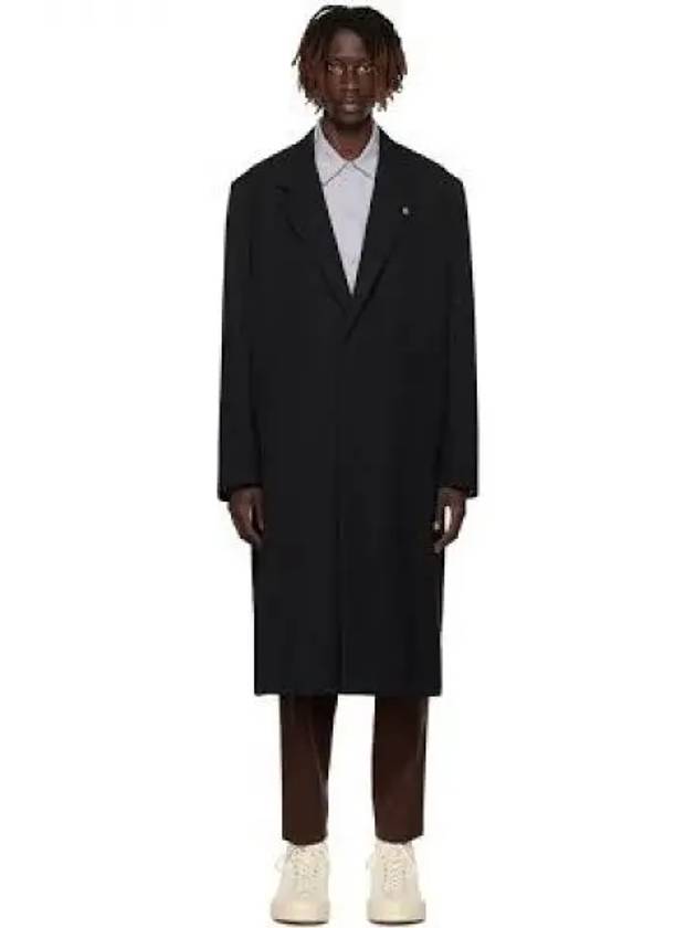 Back Slit Wool Single Coat Black - JIL SANDER - BALAAN 2