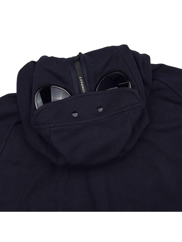 Goggles Diagonal Raised Fleece Hooded Jacket Navy - CP COMPANY - BALAAN 11