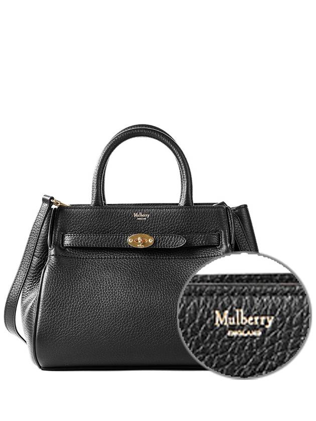 Small Belted Bayswater Tote Bag Black - MULBERRY - BALAAN 2