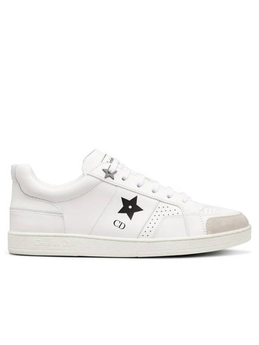 Star Leather Low Top Sneakers White - DIOR - BALAAN 1