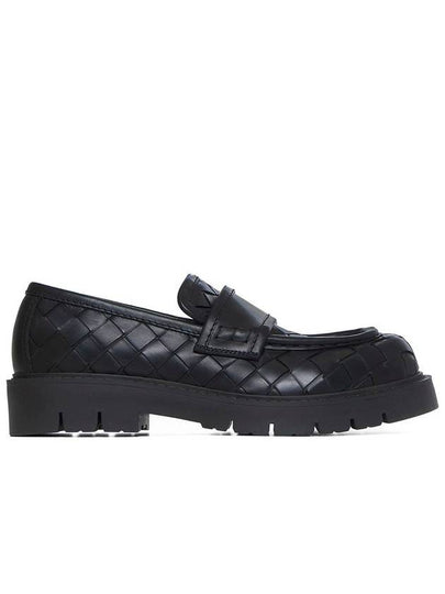 Haddock Leather Loafers Black - BOTTEGA VENETA - BALAAN 2