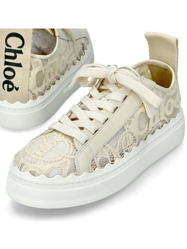 Lauren Lace Low Top Sneakers Mild Beige - CHLOE - BALAAN 6