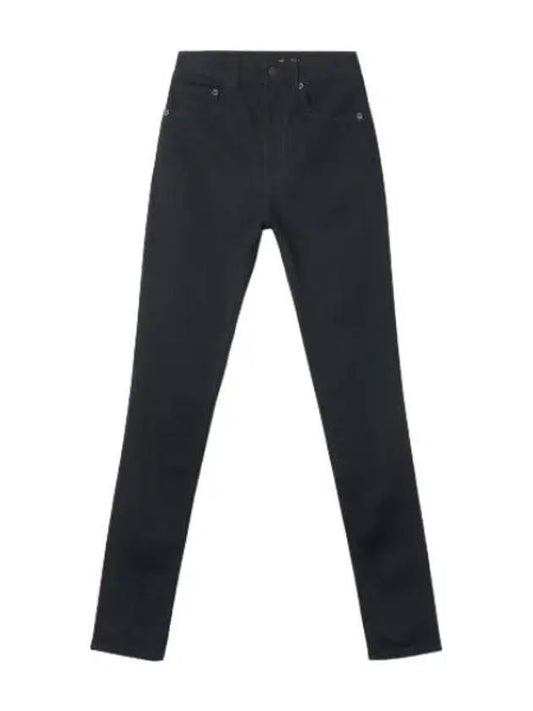 High rise skinny denim pants black jeans - SAINT LAURENT - BALAAN 1