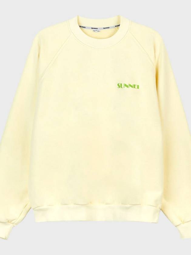 Mini logo gray sweatshirt cream SN2PXF02AP JE217 615 - SUNNEI - BALAAN 5