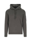 Lambswool Knit Hoodie Olive - CP COMPANY - BALAAN 1