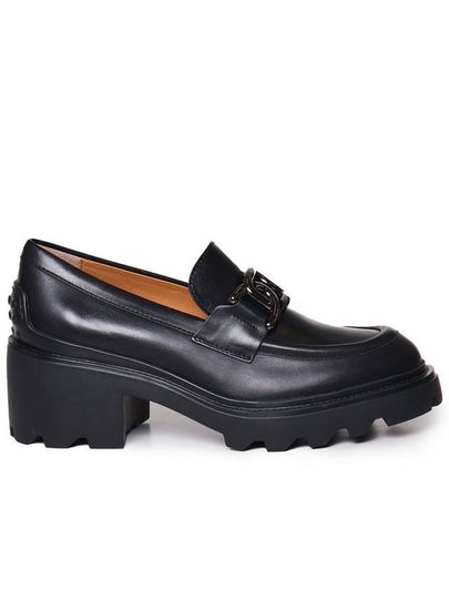 Logo Chain Buckle Loafer Black - TOD'S - BALAAN 2