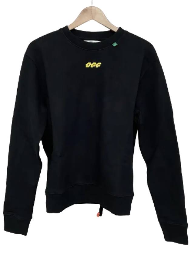 Embroidered Logo Sweatshirt Black - OFF WHITE - BALAAN 3