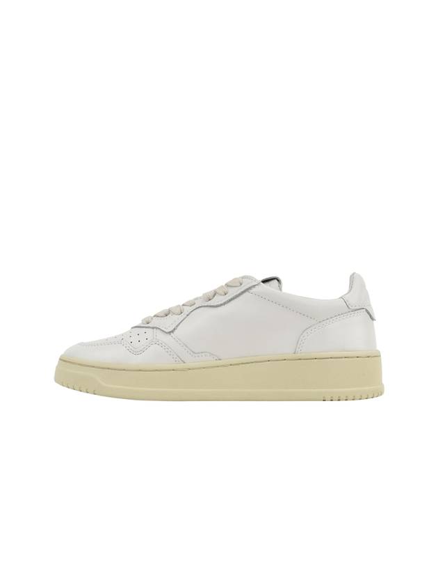 Medalist Leather Low Top Sneakers White - AUTRY - BALAAN 3