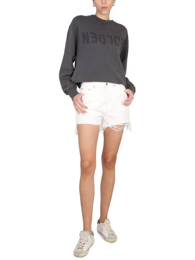 Denim Shorts White - GOLDEN GOOSE - BALAAN 3