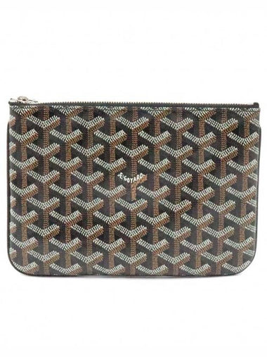 Women s Goyard APMSENAT2 PM Black Goyardin Canvas Senna Clutch gt Pouch Gangbuk used luxury goods - GOYARD - BALAAN 1