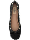 Rockstud Patent Leather Ballerina Black - VALENTINO - BALAAN 2