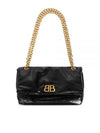 Monaco Small Chain Shoulder Bag Black - BALENCIAGA - BALAAN 2