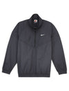 Men's Logo Half Zip Up Nylon Windbreaker Off Noir - NIKE - BALAAN 1