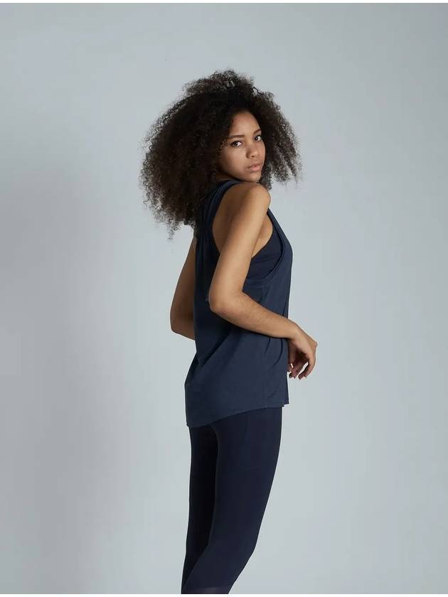 AW11TN02 Contour Sheer Running TopDark Navy - ATHPLATFORM - BALAAN 2