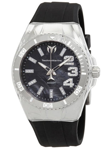 TechnoMarine Cruise Monogram Quartz Black Dial Ladies Watch TM-121249 - TECHNOMARINE - BALAAN 1