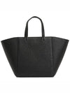 McGraw Carryall Double T Leather Tote Bag Black - TORY BURCH - BALAAN 6