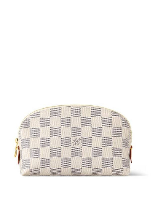 Damier Azur Canvas Cosmetic Pouch Bag Beige - LOUIS VUITTON - BALAAN 2