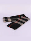 RECGZ Giant Check Muffler Black 80719381 - BURBERRY - BALAAN 4