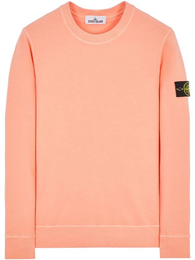 Wappen Patch Crew Neck Sweatshirt Peach - STONE ISLAND - BALAAN 2