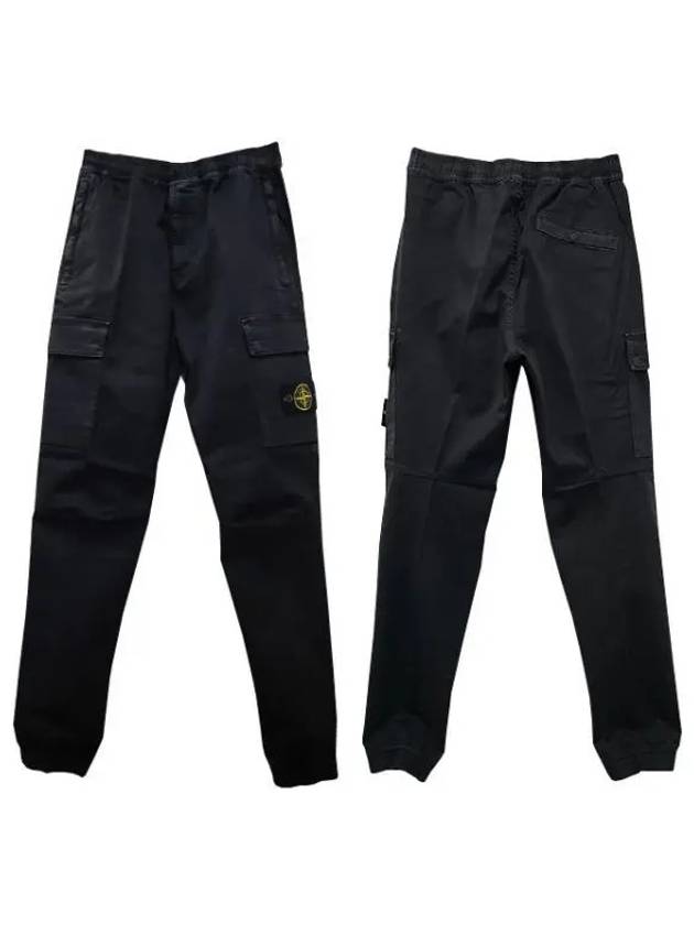 Wappen Patch Cargo Track Pants Black - STONE ISLAND - BALAAN 2