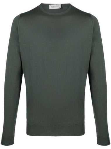 Marcus Crew Neck Knit Top Highland Green - JOHN SMEDLEY - BALAAN 1