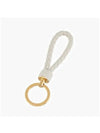 Intrecciato Leather Key Holder Beige - BOTTEGA VENETA - BALAAN 5