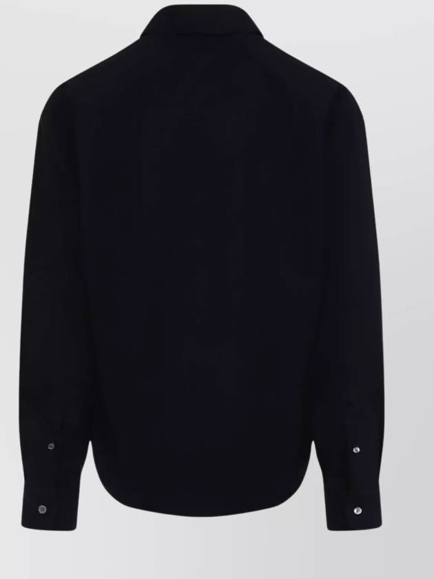 De Coeur Boxy Fit Long Sleeve Shirt Navy - AMI - BALAAN 3