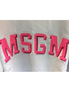 Women's Pink Embroidery Patch Sweatshirt White 2441 MDM 163184298 01 - MSGM - BALAAN 4