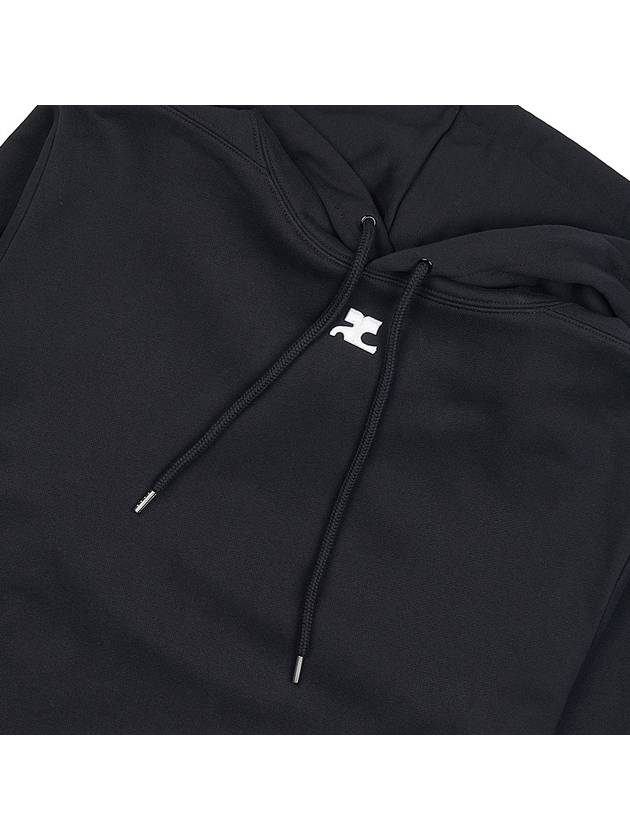 Embroidered Logo Hoodie Black - COURREGES - BALAAN 7