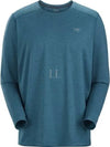 Men's Cormac Crew Neck Long Sleeve T-Shirt Blue - ARC'TERYX - BALAAN 2