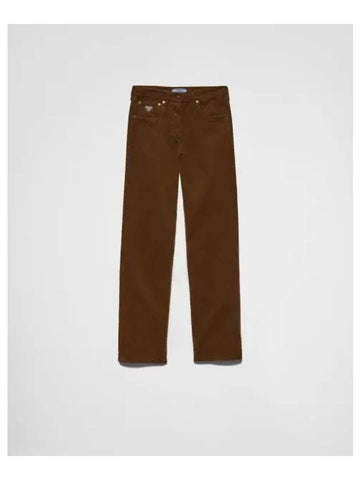 GFP517 S OOO 1449 F098L Wide Leg Corduroy Pants - PRADA - BALAAN 1