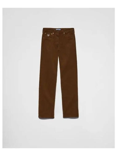 GFP517 S OOO 1449 F098L Wide Leg Corduroy Pants - PRADA - BALAAN 1