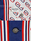 Logo Print Cotton Twill Jacket 52 - GUCCI - BALAAN 8