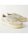 Medalist Suede Low Top Sneakers White Beige - AUTRY - BALAAN 2