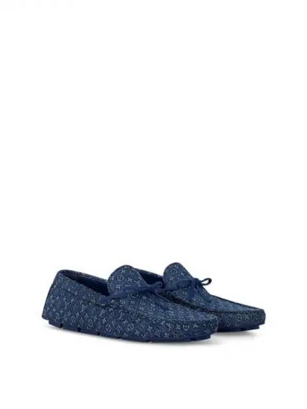 LV Driver Mocassin Driving Shoes Blue - LOUIS VUITTON - BALAAN 2