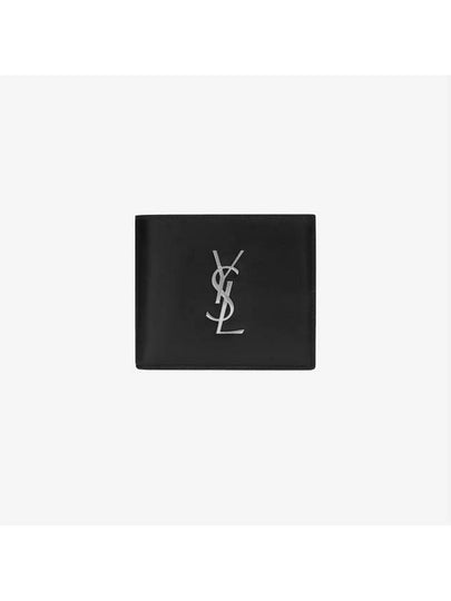 East/West Wallet In Smooth Leather Black - SAINT LAURENT - BALAAN 2