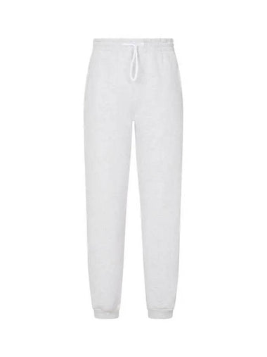 UNISEX Mini Logo Drawstring Jogger Pants Melange Gray - ALEXANDER WANG - BALAAN 1