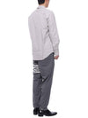 4 Bar Stripe Plain Weave Track Pants Medium Grey - THOM BROWNE - BALAAN 7