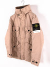 Men's Logo Applique Shell Hooded Down Parka Pastel Pink - STONE ISLAND - BALAAN 5