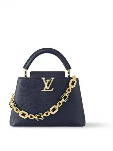 Shoulder Bag Cross Capucine BB Navy M25211 - LOUIS VUITTON - BALAAN 1