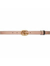 GG Marmont Reversible Thin Belt Pink Black - GUCCI - BALAAN 2