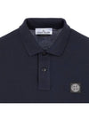 Pique Stretch Cotton Short Sleeve Polo Shirt Navy - STONE ISLAND - BALAAN 4