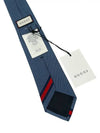 Web Bee Detail Silk Tie Blue - GUCCI - BALAAN 5