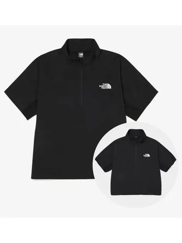 The North Face NT7KQ02E Day Tech Short Sleeve Zip T Shirt - THE NORTH FACE - BALAAN 1