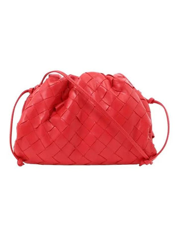 Intrecciato Mini Pouch Bag Red - BOTTEGA VENETA - BALAAN 1